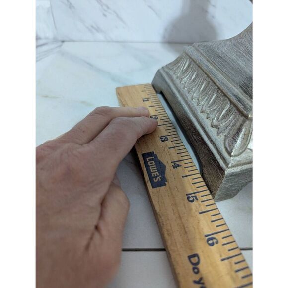 Rare Large Antique Art Neoclassical Silver Bronze Two Light Table Lamp - Picture 10 of 11